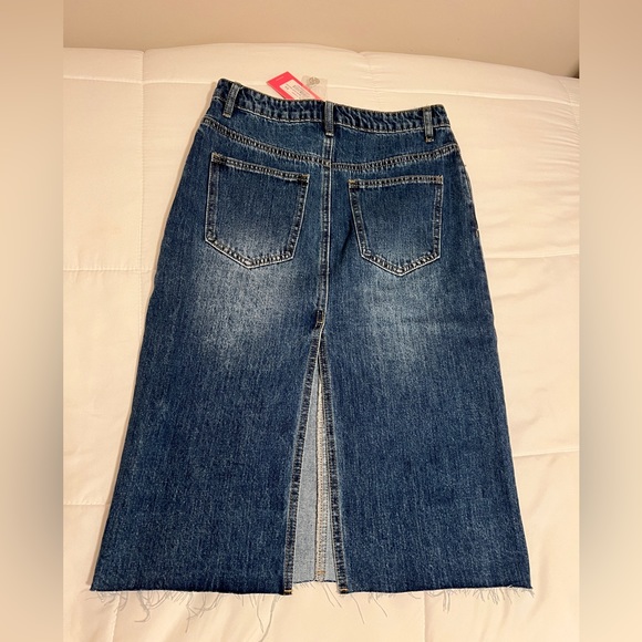 Denim Midi Skirt Edikted - Picture 3 of 4